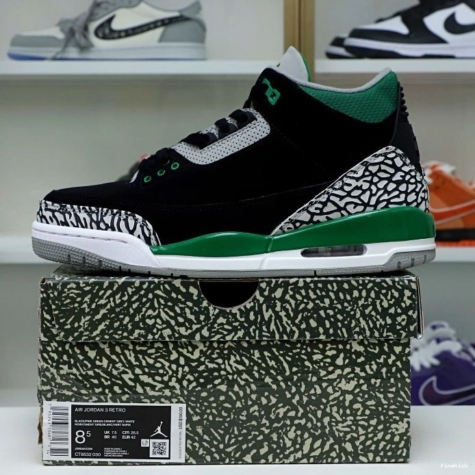GREEN AIR 3 JORDAN PINE 0729